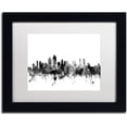 thumbnail image 1 of Trademark Fine Art "San Diego CA Skyline B&W" Canvas Art by Michael Tompsett, White Matte, Black Frame, 1 of 4