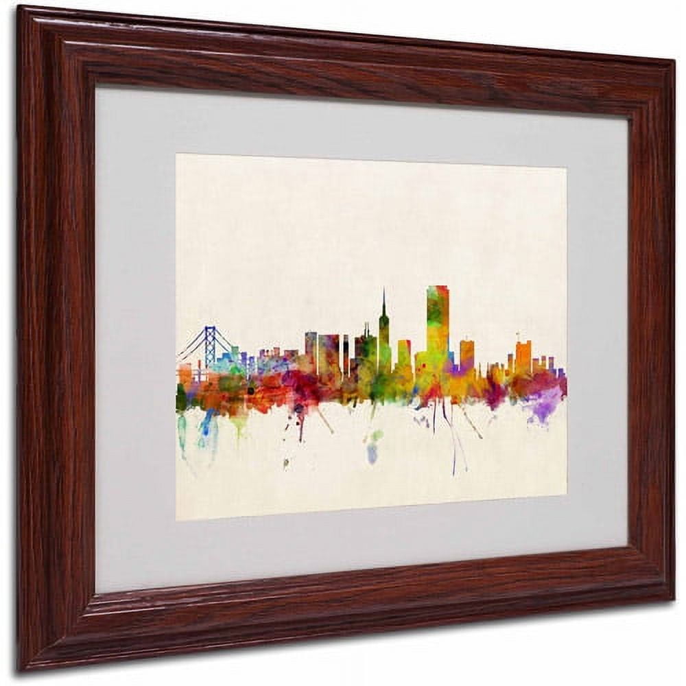 Trademark Fine Art "San Francisco, CA" Canvas Art by Michael Tompsett, Wood Frame