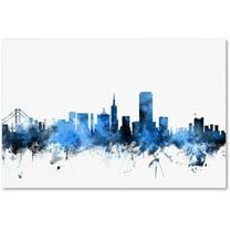 Trademark Fine Art "San Francisco City Skyline II" Canvas Art by Michael Tompsett