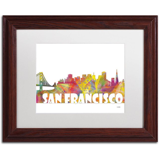 Trademark Fine Art 'San Francisco Skyline Mclr2' Canvas Art by Marlene