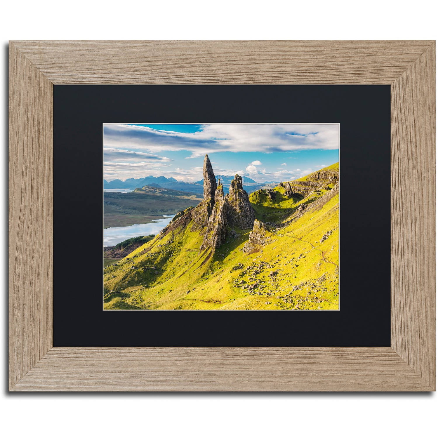 Trademark Fine Art "Sanctuary Pinnacles" Canvas Art by Michael Blanchette Photography Black Matte, Birch Frame