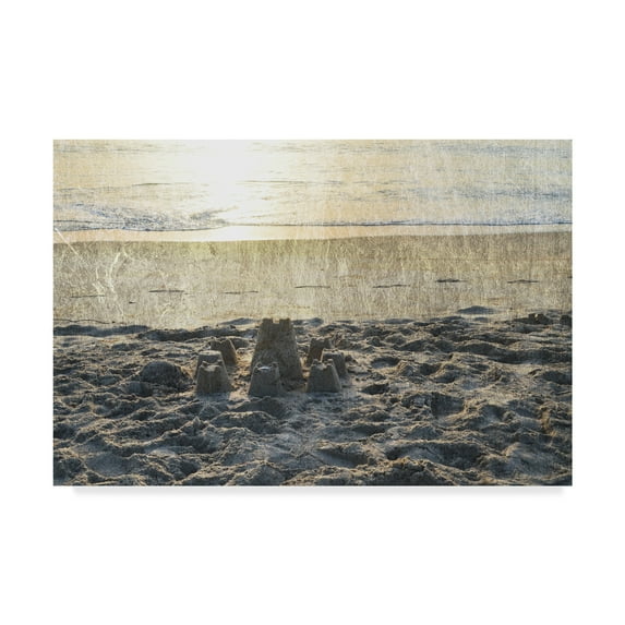 Trademark Fine Art 'Sand Castle III' Canvas Art by Sharon Chandler