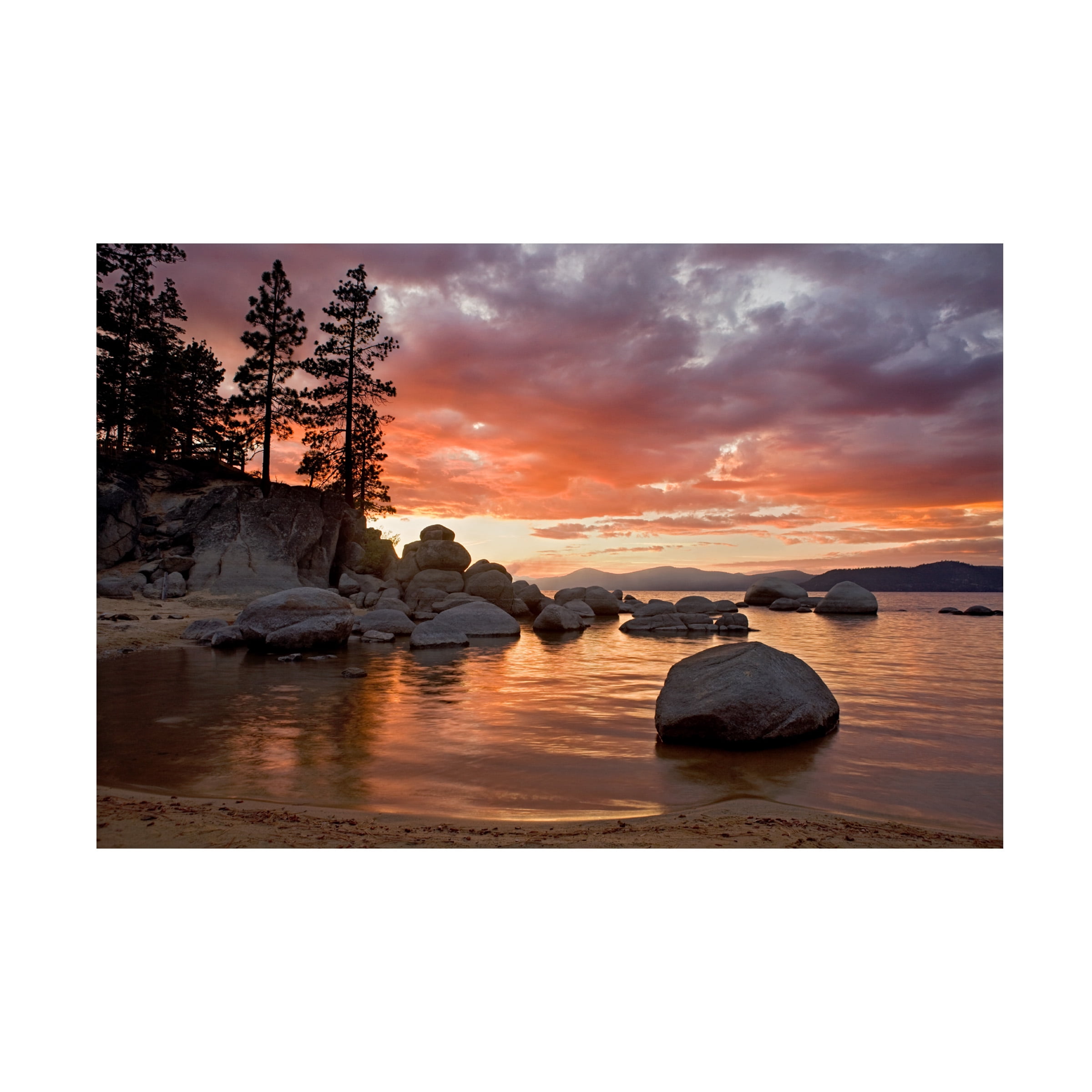 Trademark Fine Art 'Sand Harbor Sunset orton' Canvas Art by Mike Jones Photo