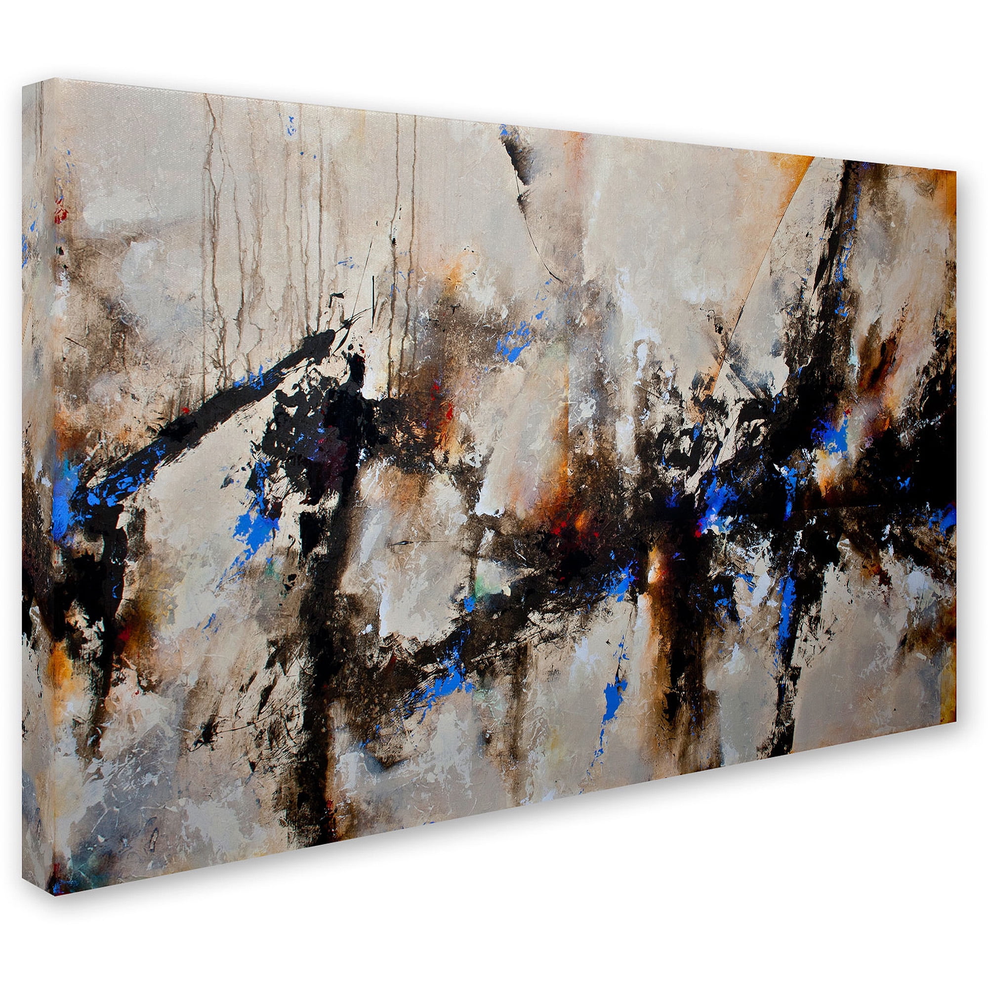 Sands of Time III Large Abstract Canvas Art in Neutral Tones