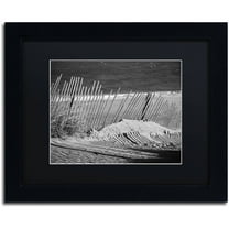 Trademark Fine Art 'Sandy Beach Fence' Canvas Art by PIPA Fine Art, Black Matte, Black Frame
