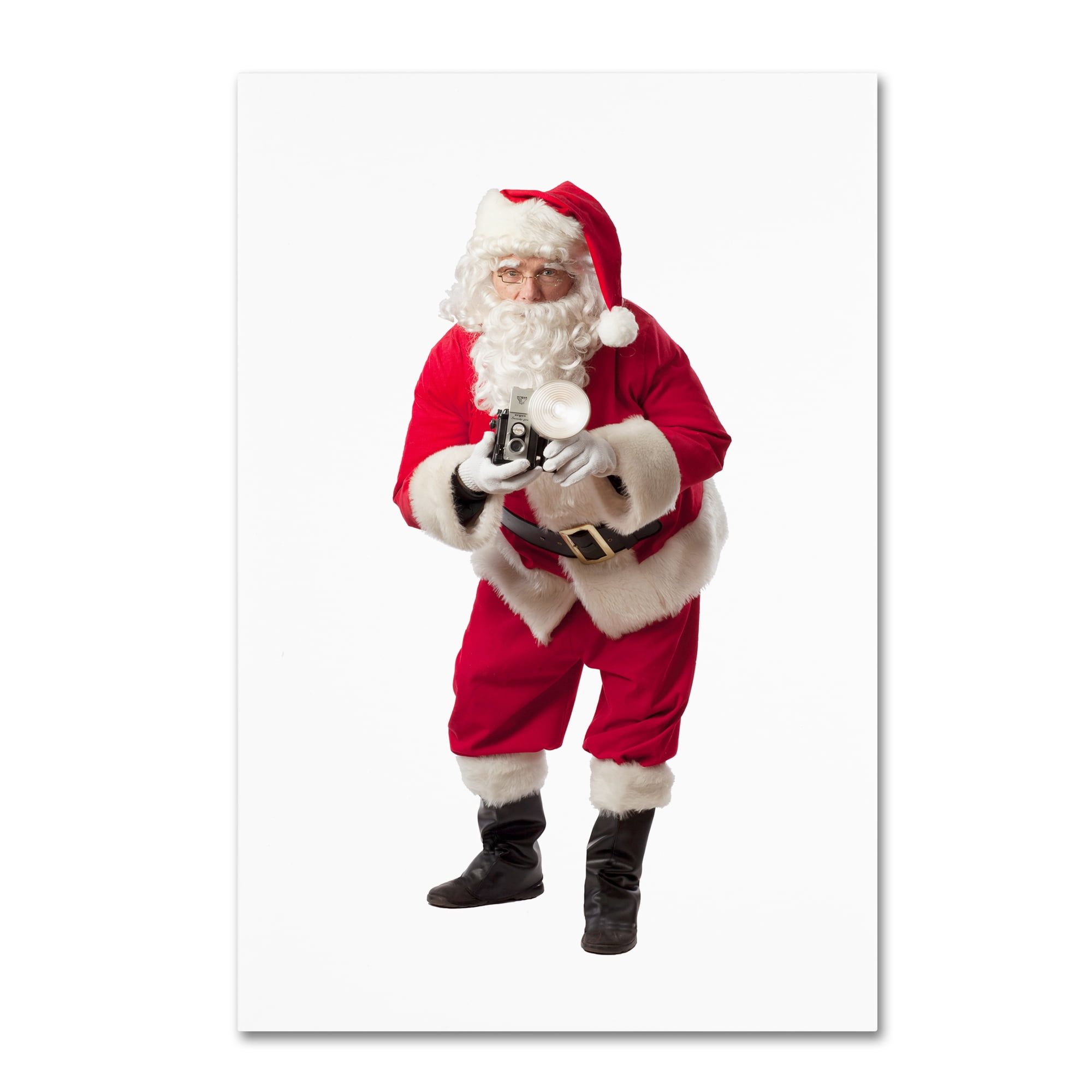 Trademark Fine Art 'Santa-Kodak Brownie-10067' Canvas Art by Ed Wheeler