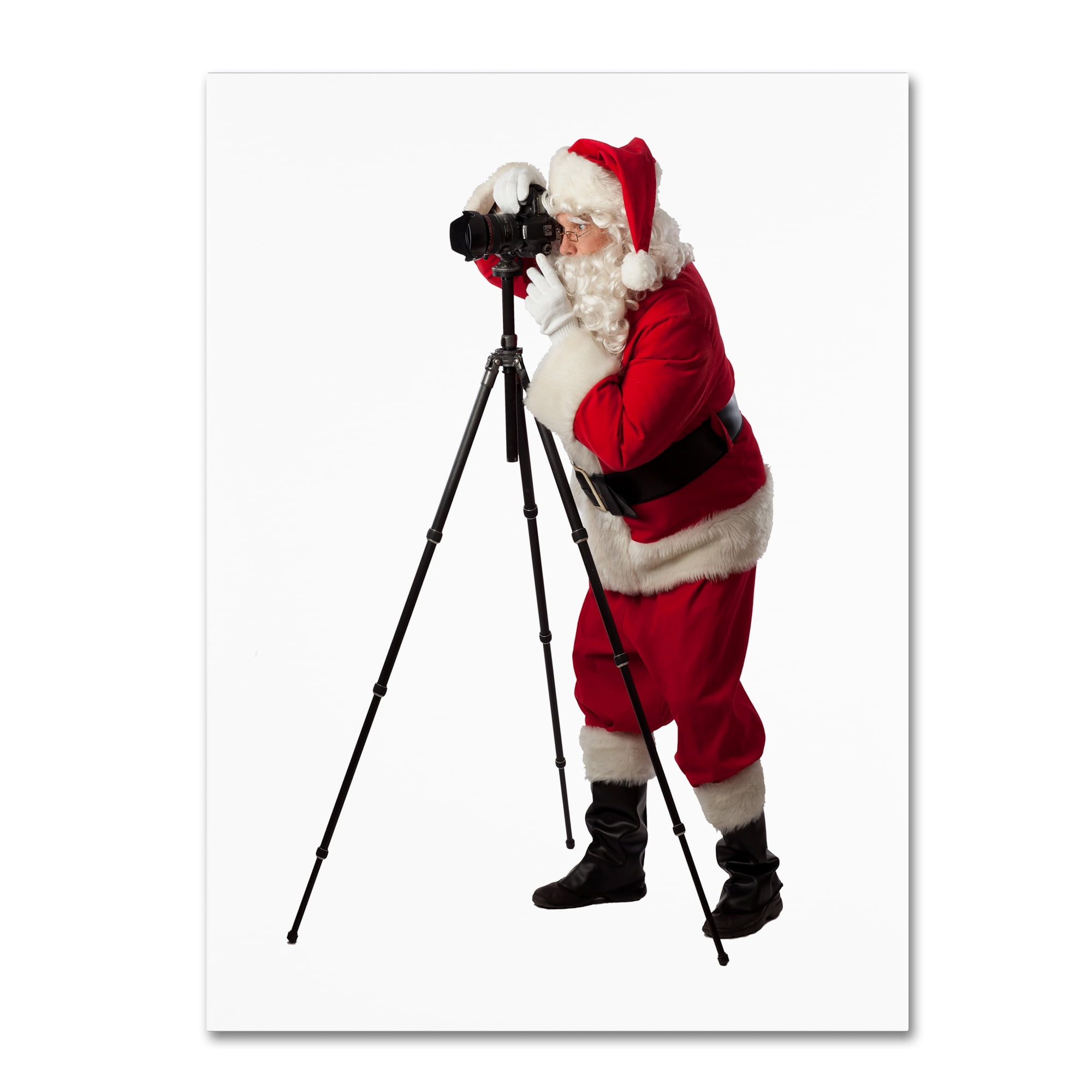 Trademark Fine Art 'Santa-Tripod-10067' Canvas Art by Ed Wheeler