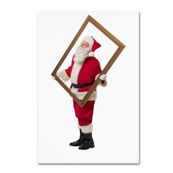Trademark Fine Art 'Santa-frame-14013' Canvas Art by Ed Wheeler