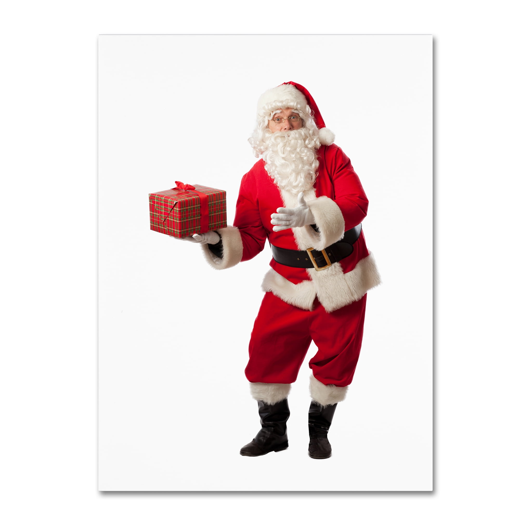 Trademark Fine Art 'Santa-gift-10067' Canvas Art by Ed Wheeler