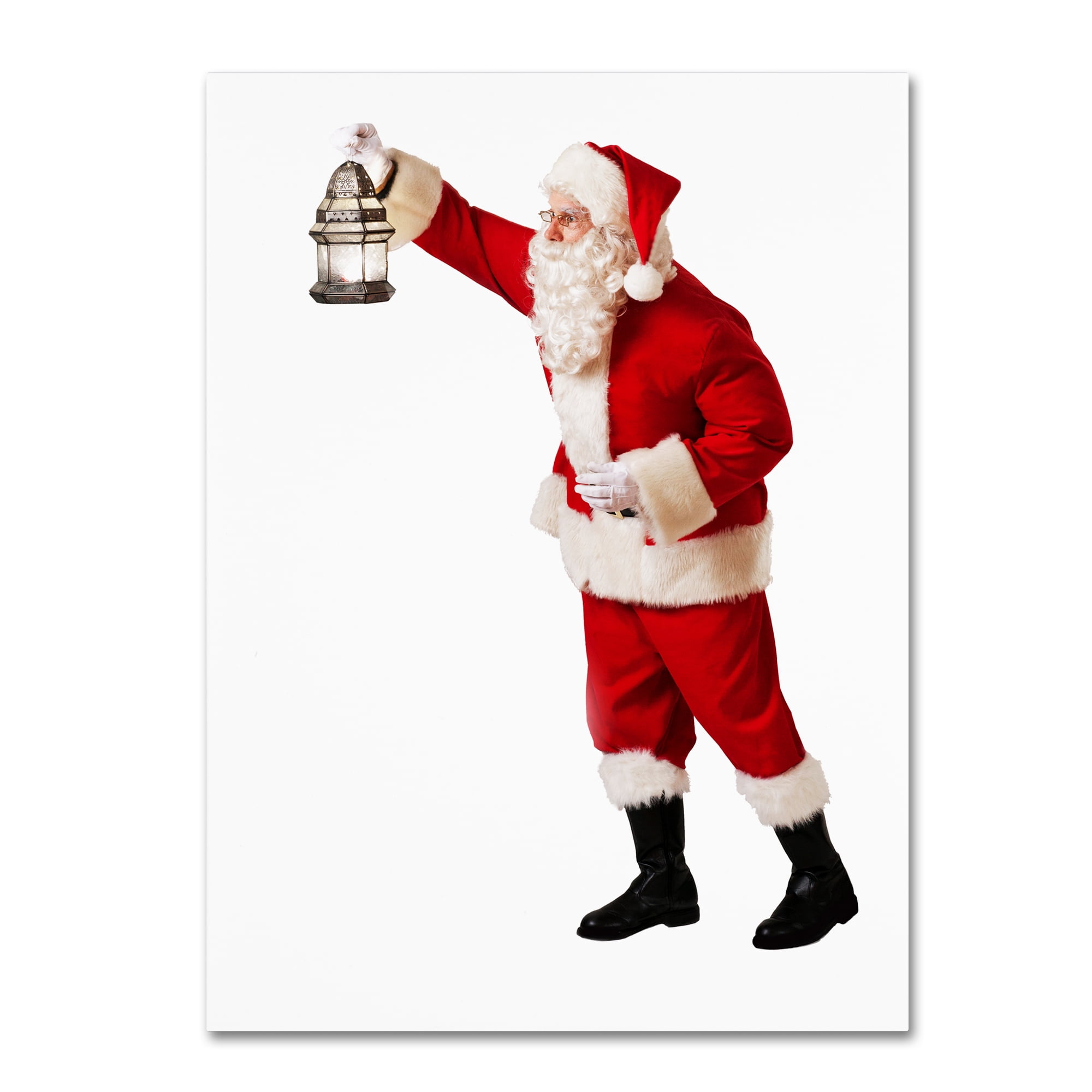 Trademark Fine Art 'Santa-lantern-11096' Canvas Art by Ed Wheeler