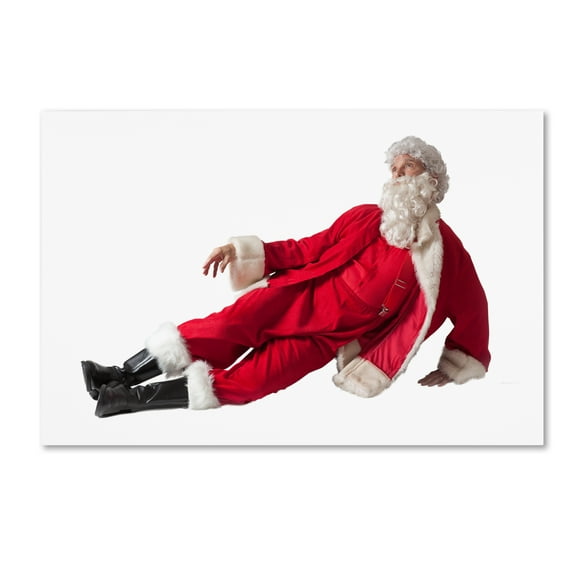 Trademark Fine Art 'Santa-lying-11096' Canvas Art by Ed Wheeler