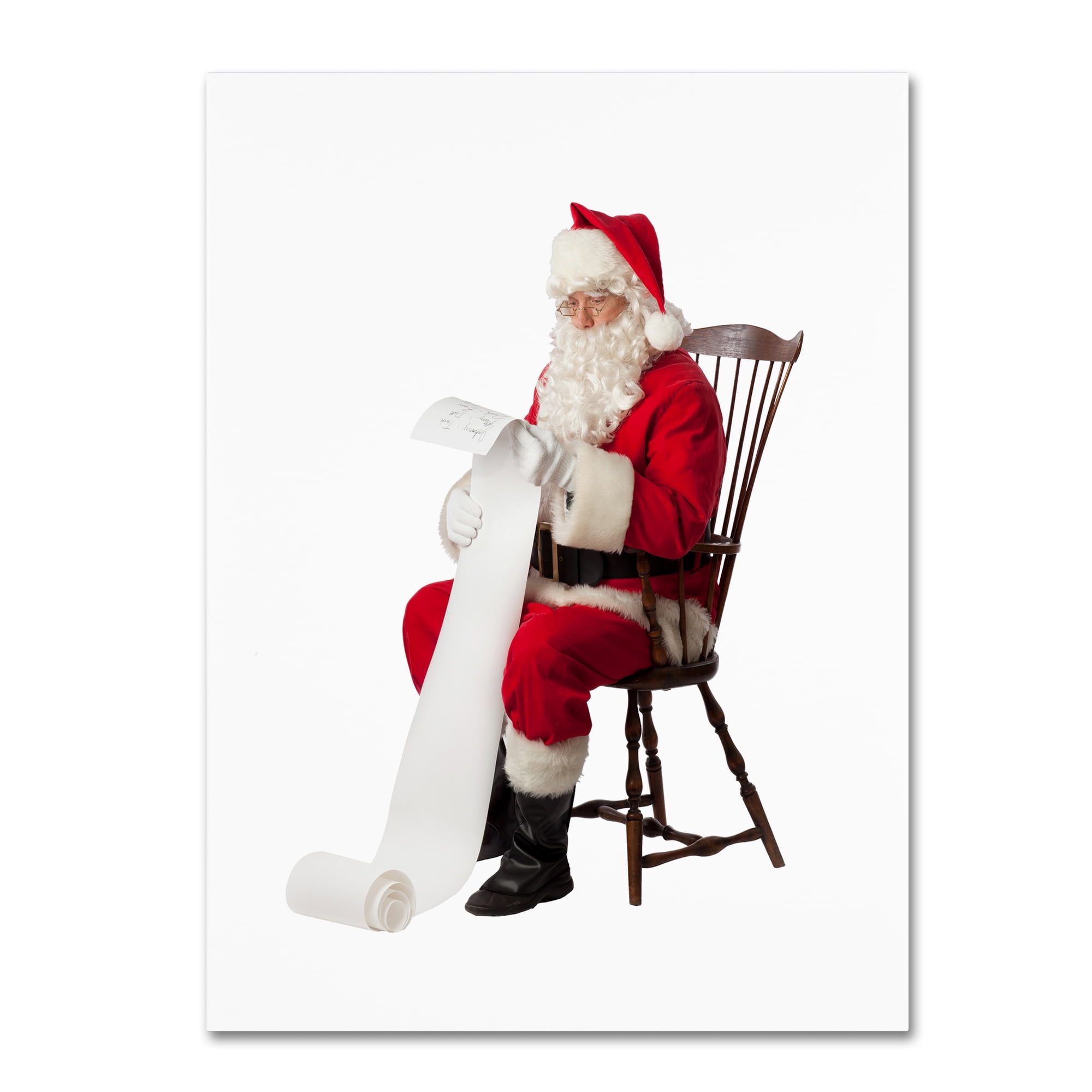 Trademark Fine Art 'Santa's List-10067' Canvas Art by Ed Wheeler