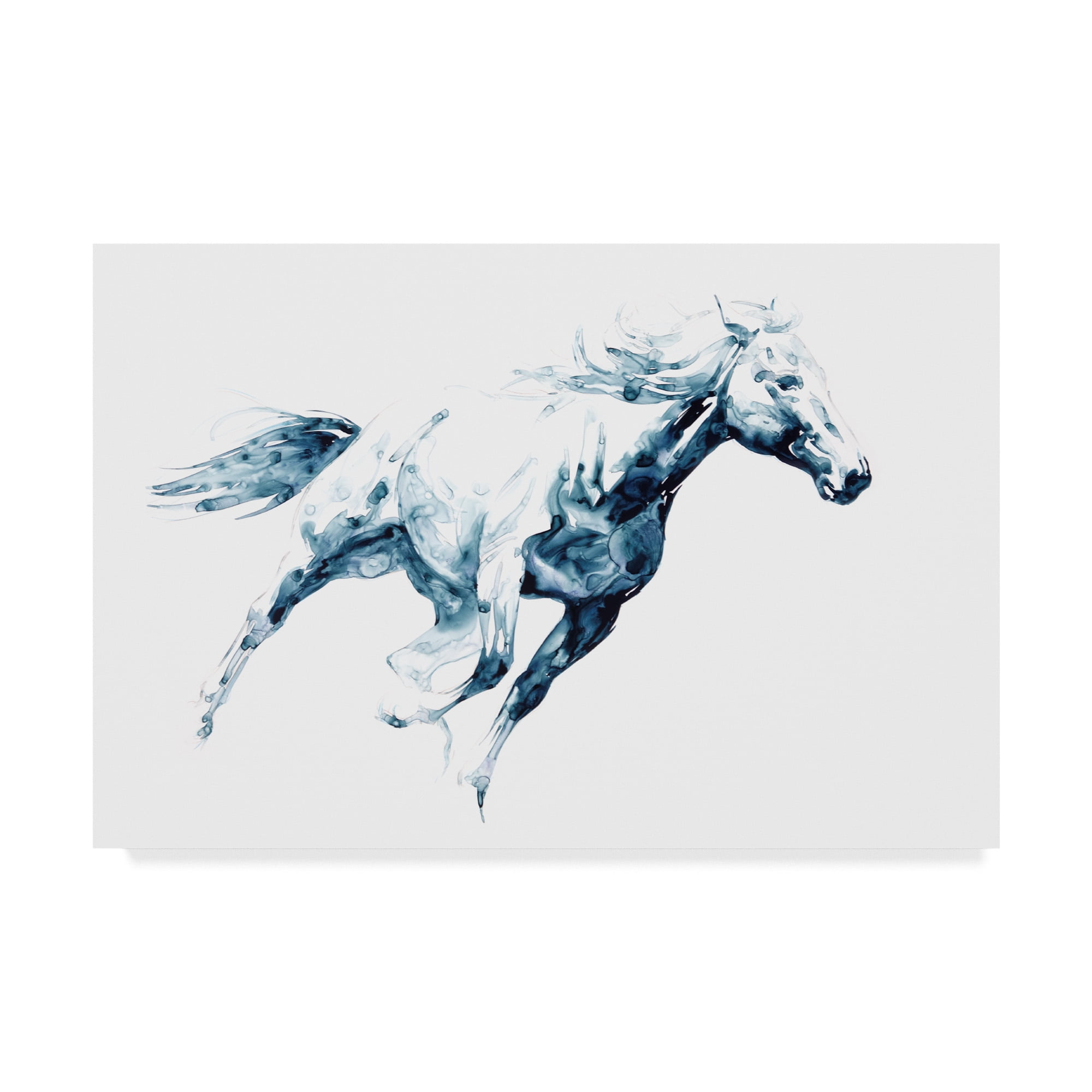 Trademark Fine Art 'Sapphire Gallop I' Canvas Art by Julie T. Chapman