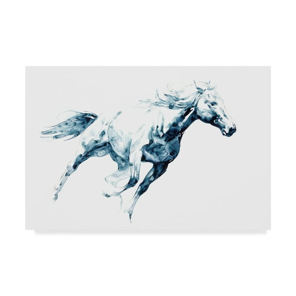 Trademark Fine Art 'Sapphire Gallop I' Canvas Art by Julie T. Chapman