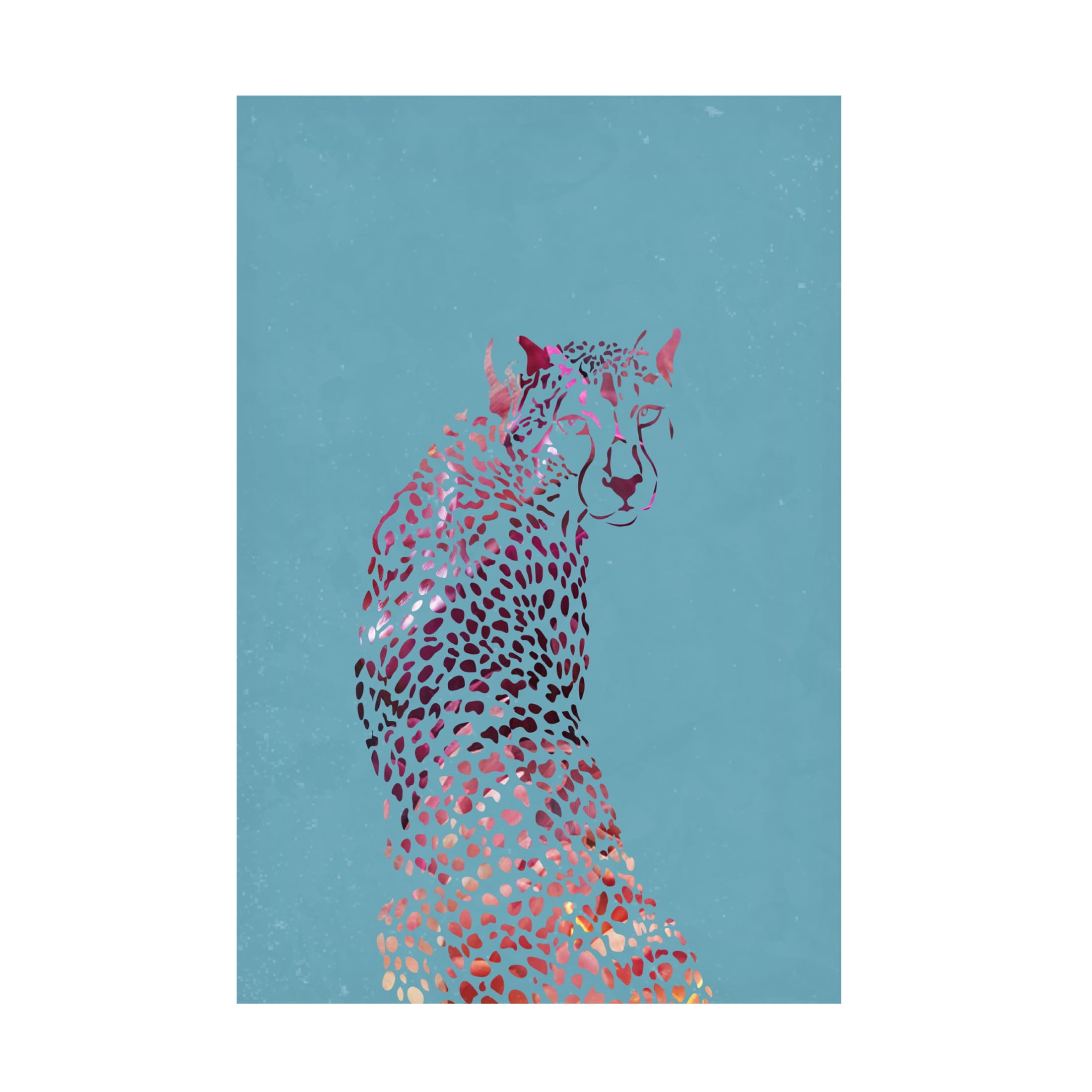 Trademark Fine Art Sarah Manovski Abstract Cheetah Canvas Wall Art