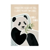 Trademark Fine Art Sarah Manovski  Childrens panda typography Canvas Wall Art
