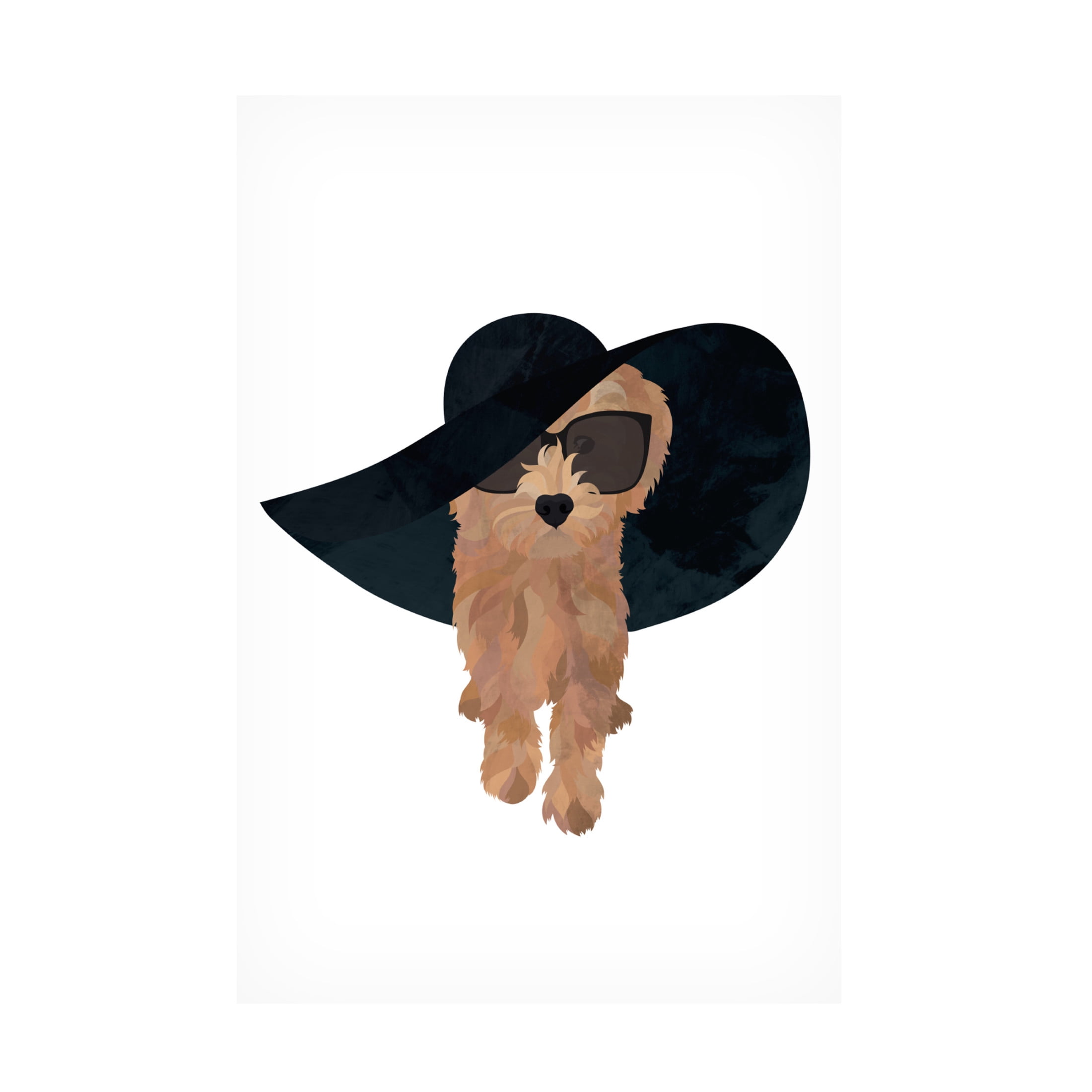 Trademark Fine Art Sarah Manovski  Cockapoo Sun Hat Canvas Wall Art