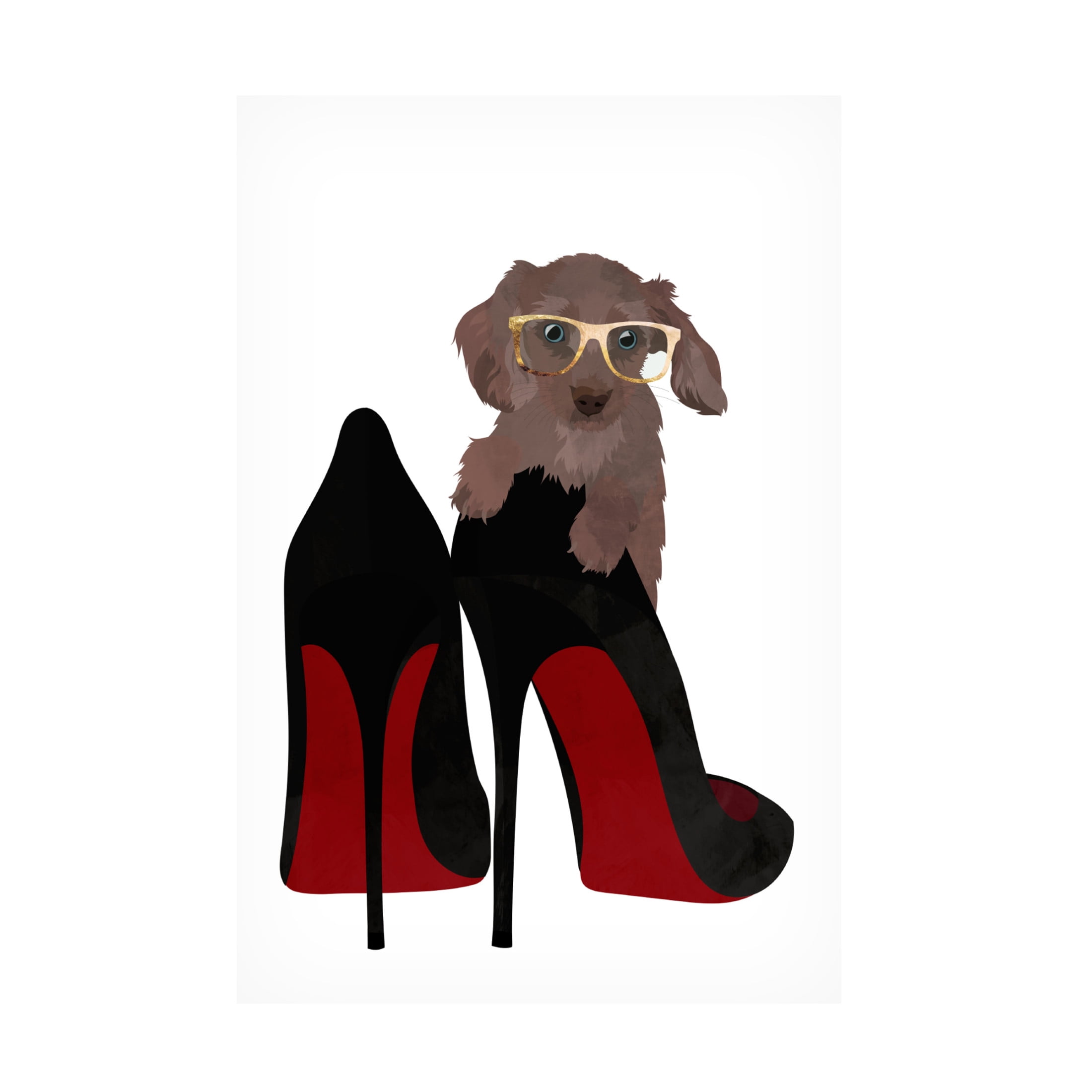 Trademark Fine Art Sarah Manovski  Daschand Shoe Canvas Wall Art
