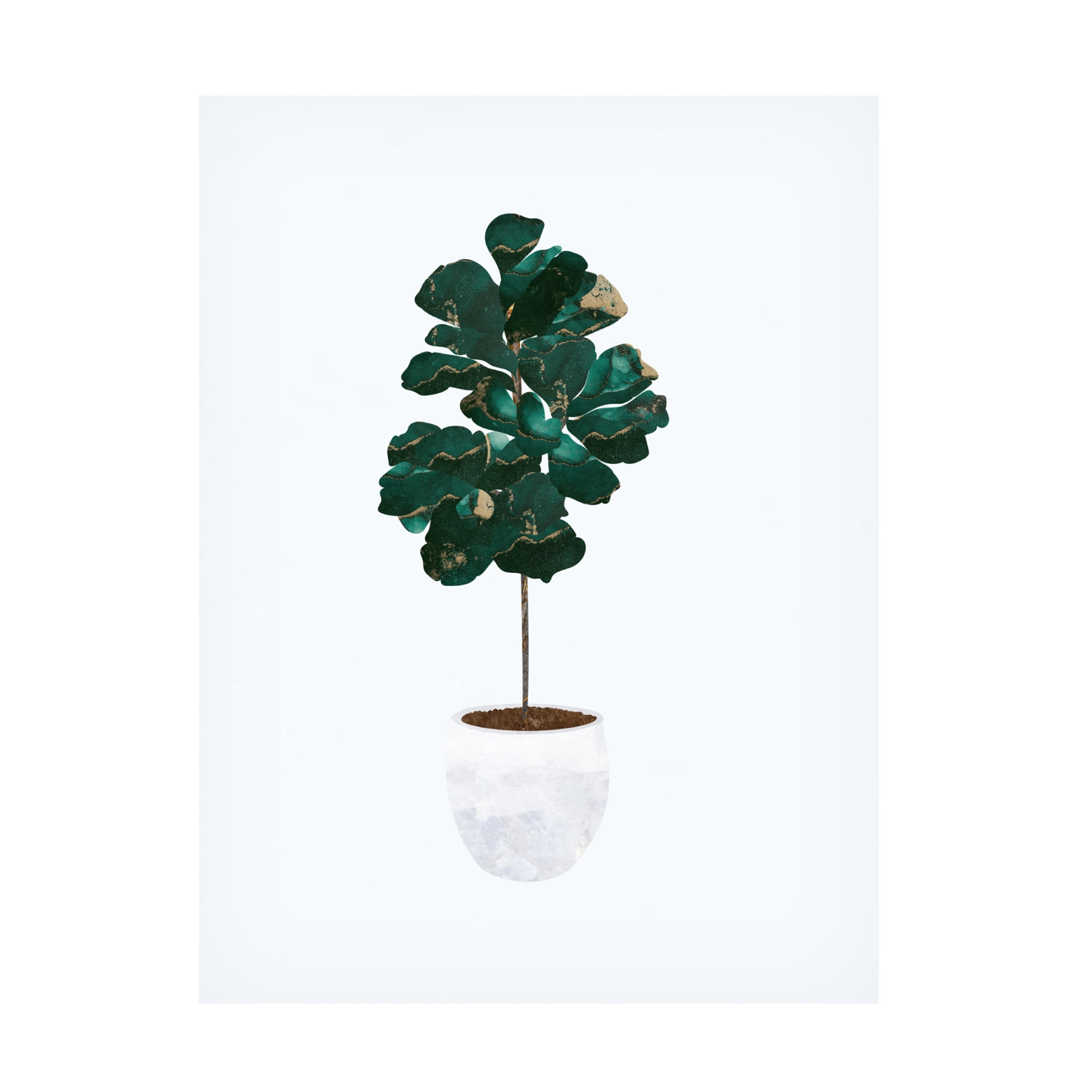 Trademark Fine Art Sarah Manovski Fiddle leaf fig Canvas Wall Art