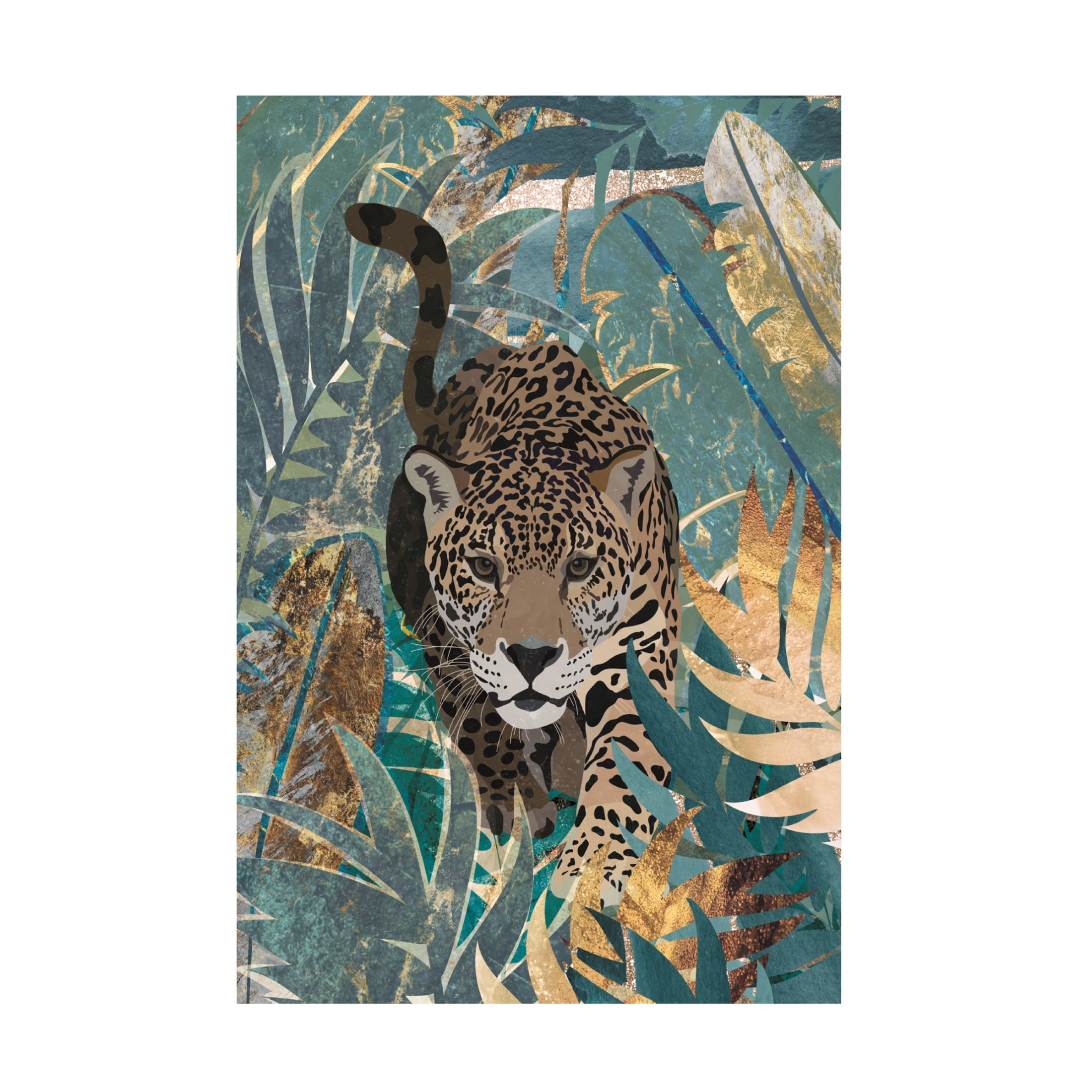 Trademark Fine Art Sarah Manovski Jaguar Jungle 2 Canvas Wall Art