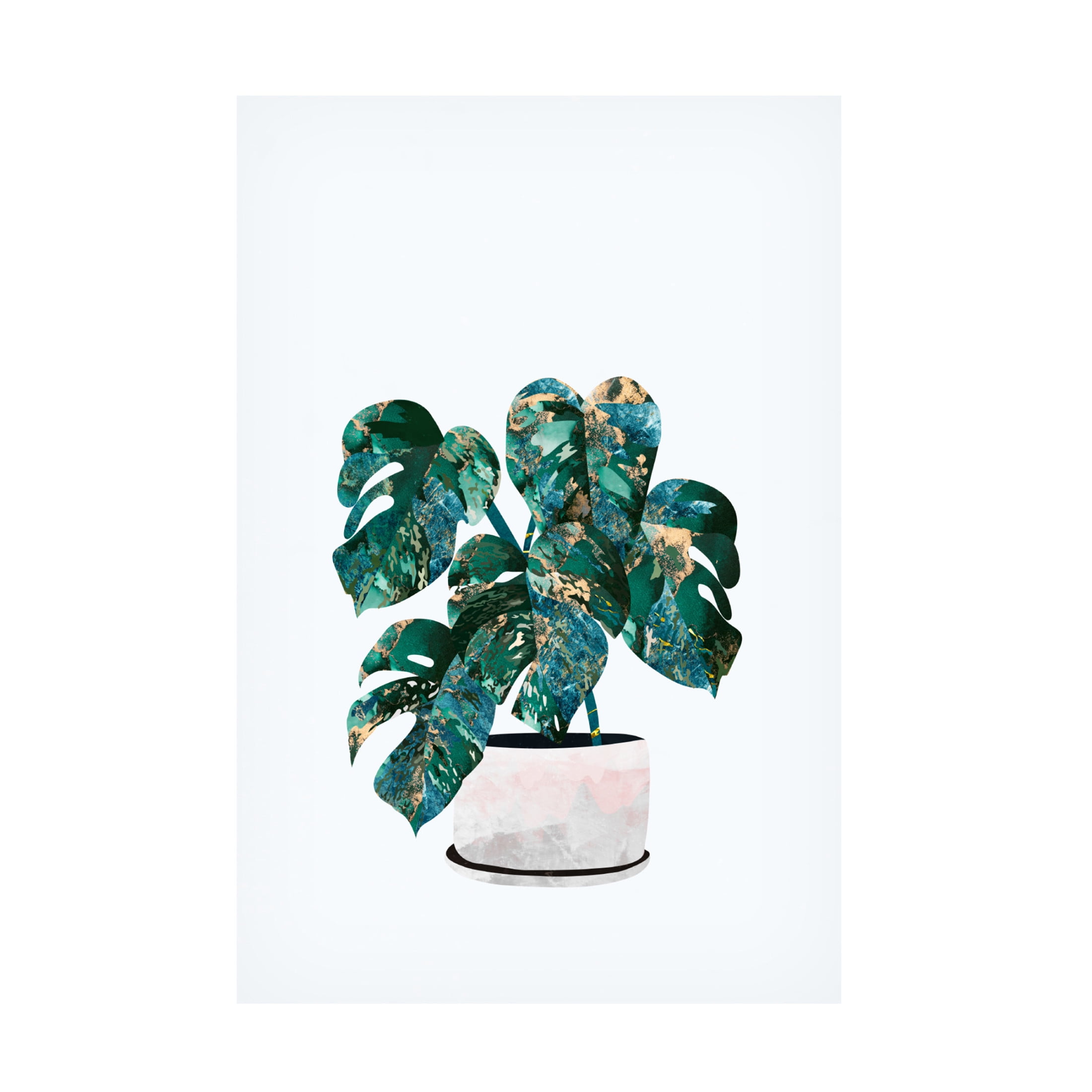 Trademark Fine Art Sarah Manovski Monstera house plant Canvas Wall Art