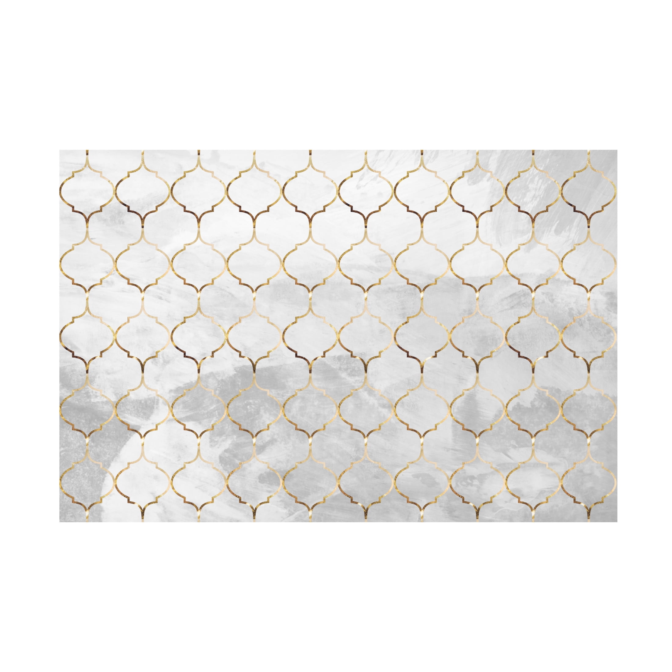 Trademark Fine Art Sarah Manovski  Moroccan wall mural concrete gold Canvas Wall Art