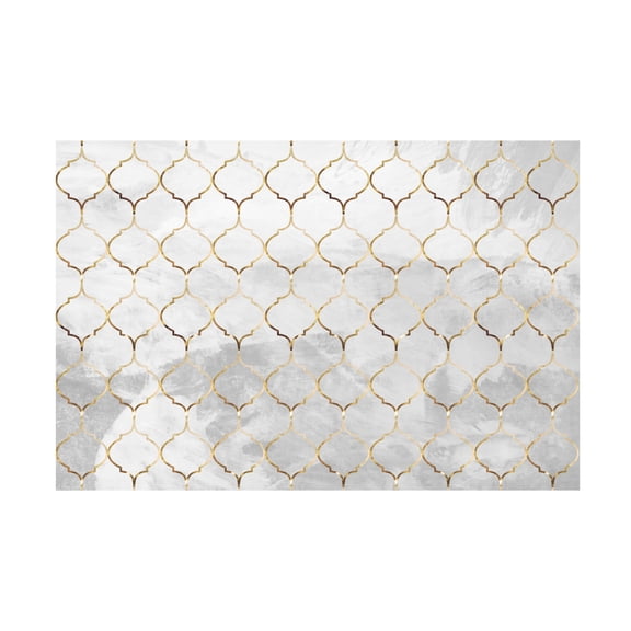 Trademark Fine Art Sarah Manovski Moroccan wall mural concrete gold Canvas Wall Art