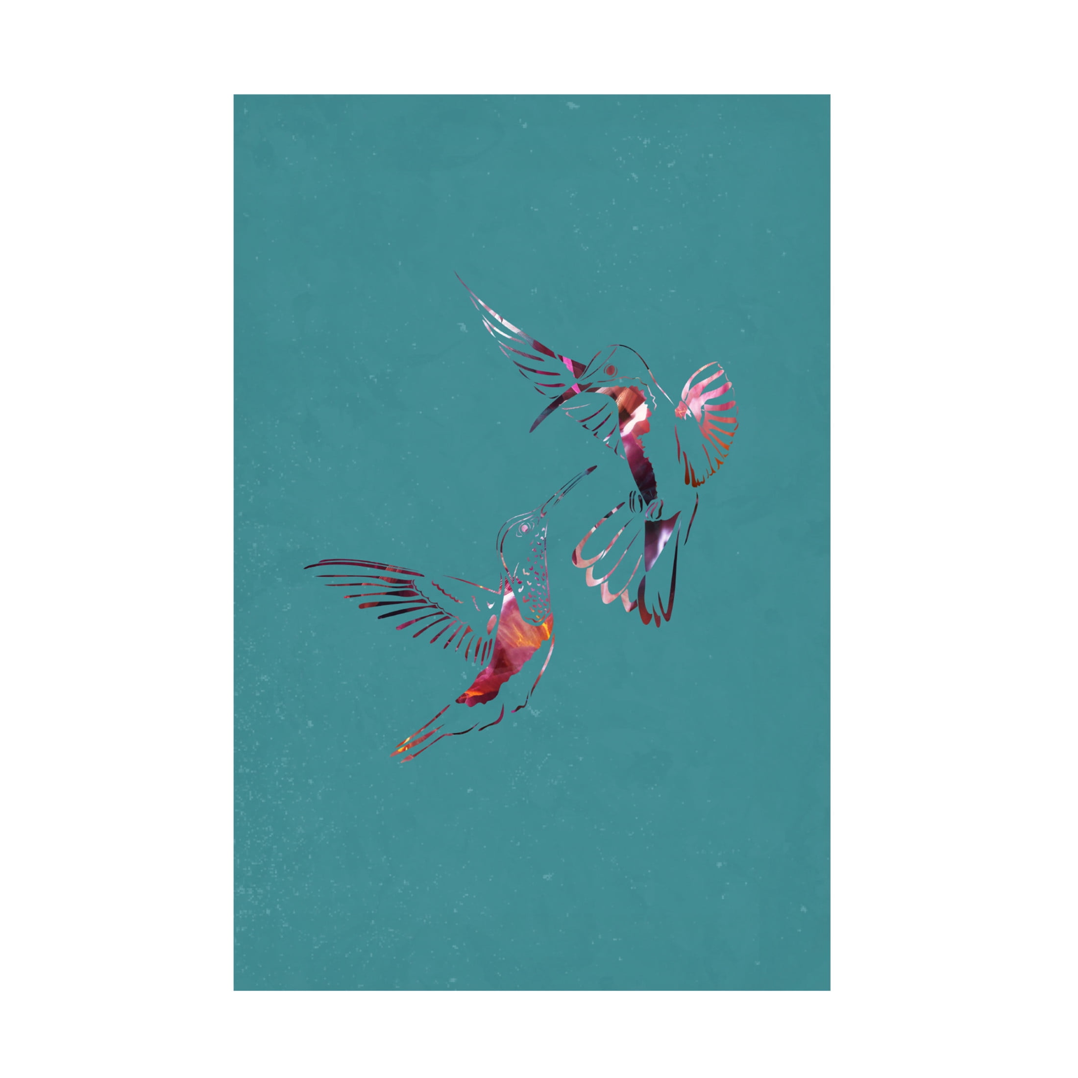 Trademark Fine Art Sarah Manovski  Pink Green Bird Flight Canvas Wall Art