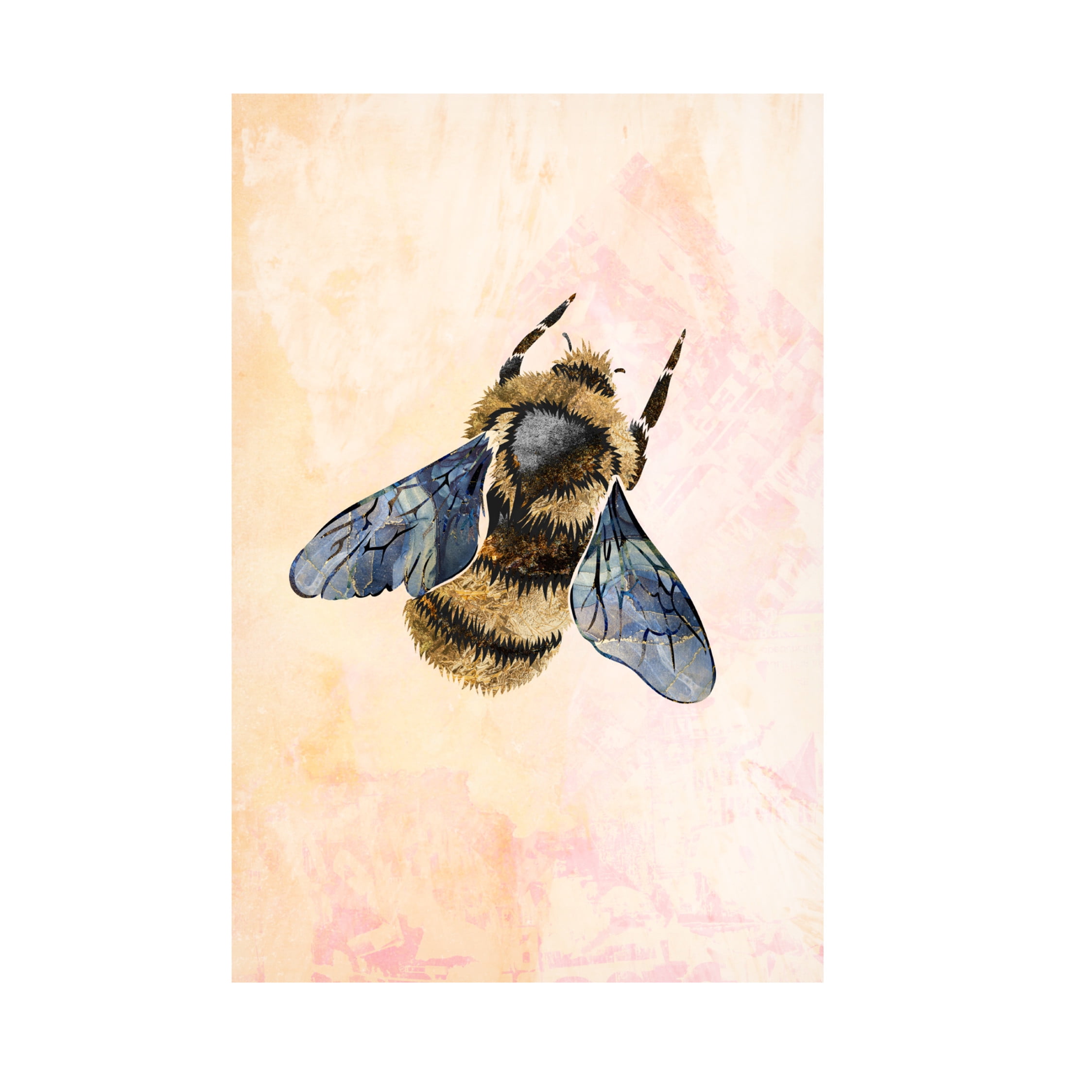 Trademark Fine Art Sarah Manovski Rustic bee Canvas Wall Art