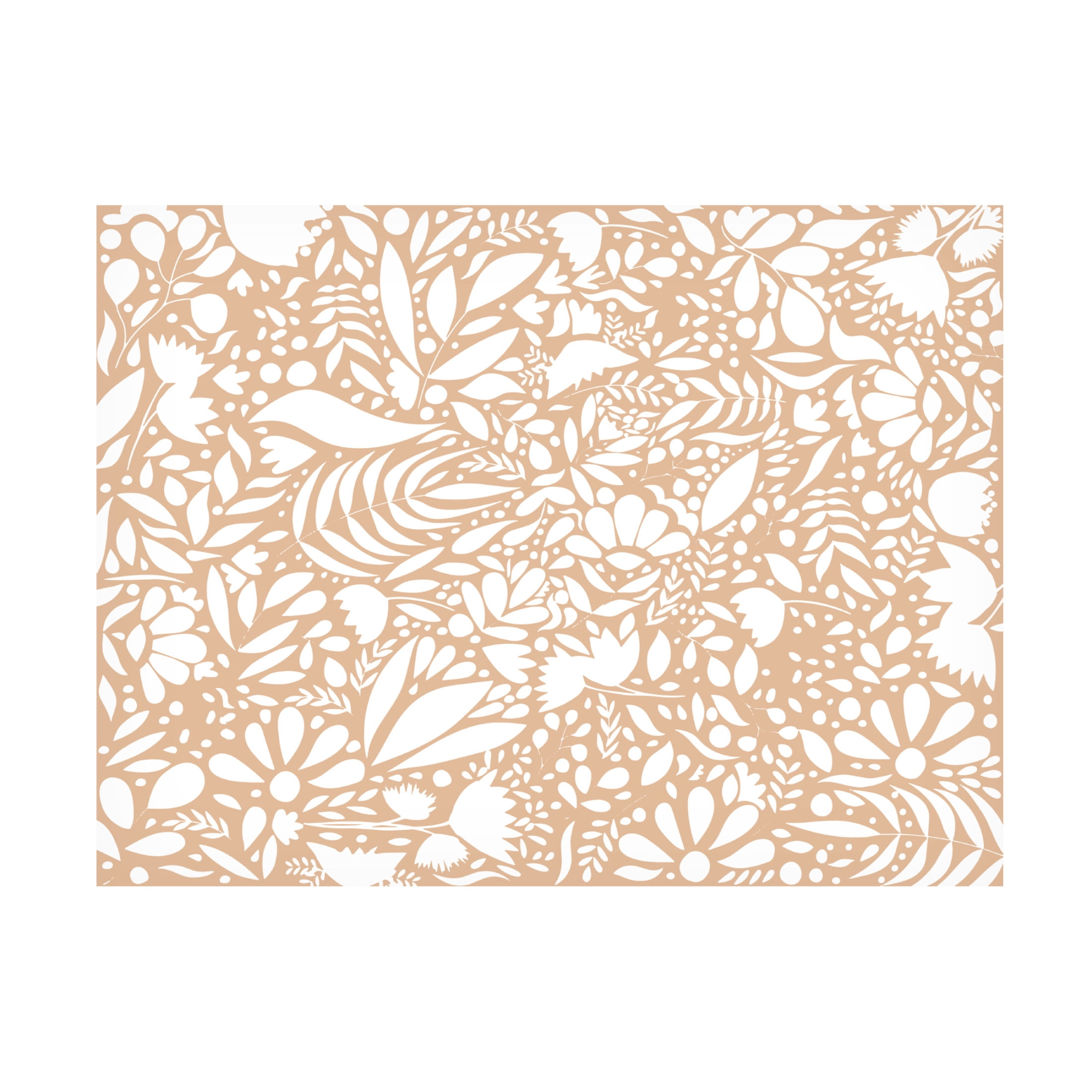Trademark Fine Art Sarah Manovski Scandi brown white pattern Canvas Wall Art