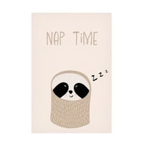 Trademark Fine Art Sarah Manovski Sloth nursery print Canvas Wall Art