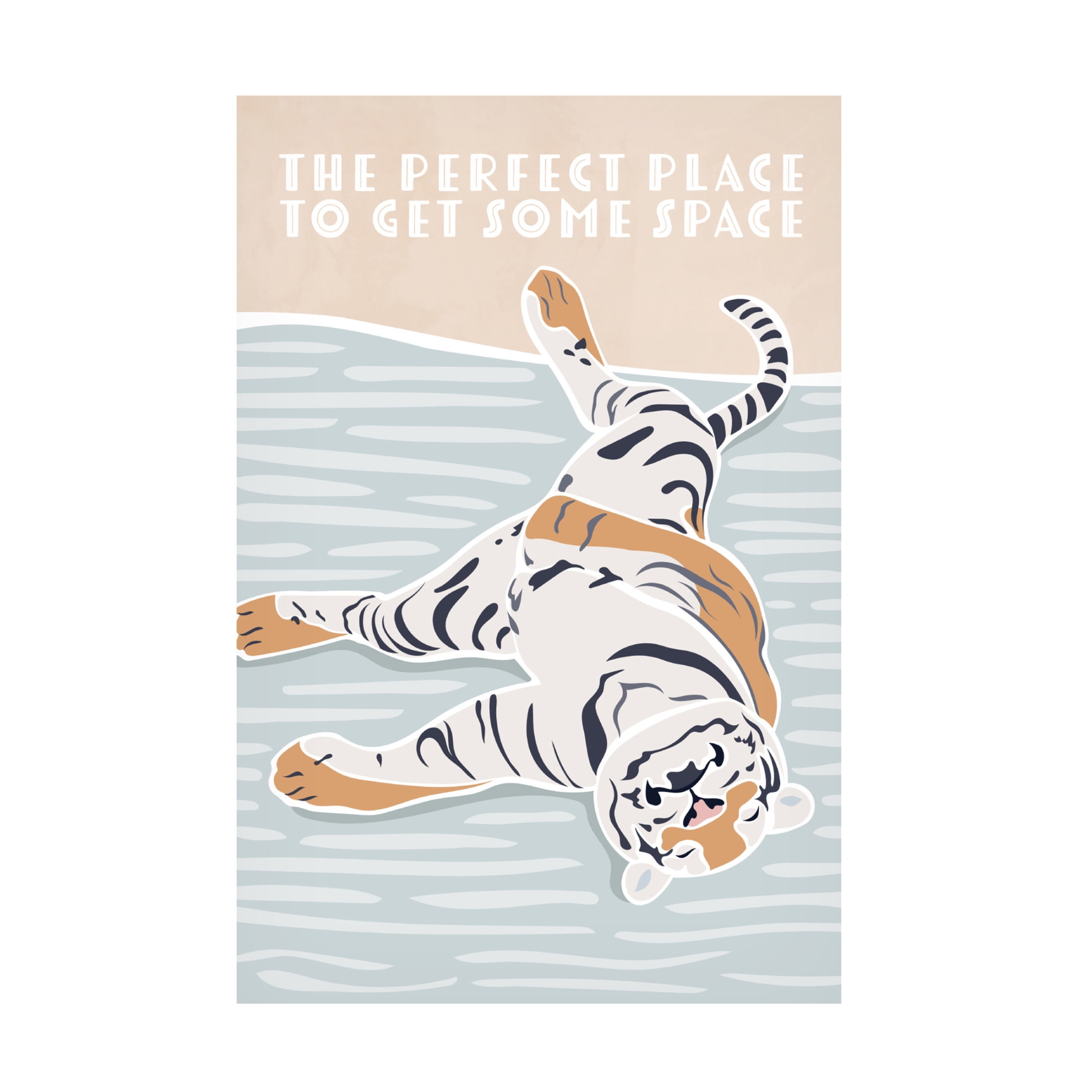 Trademark Fine Art Sarah Manovski Tiger Typography Kids Quote Canvas Wall Art