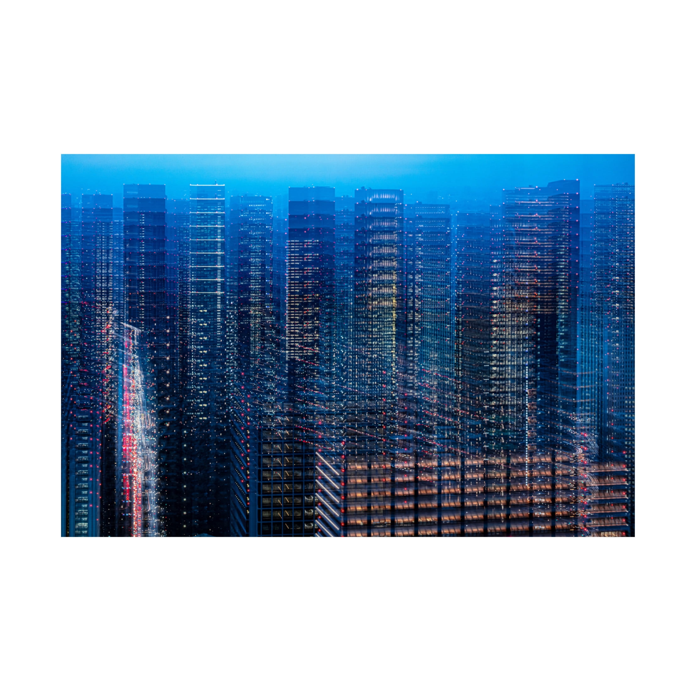 Trademark Fine Art Sasaki Makoto Tokyo Layers Canvas Wall Art