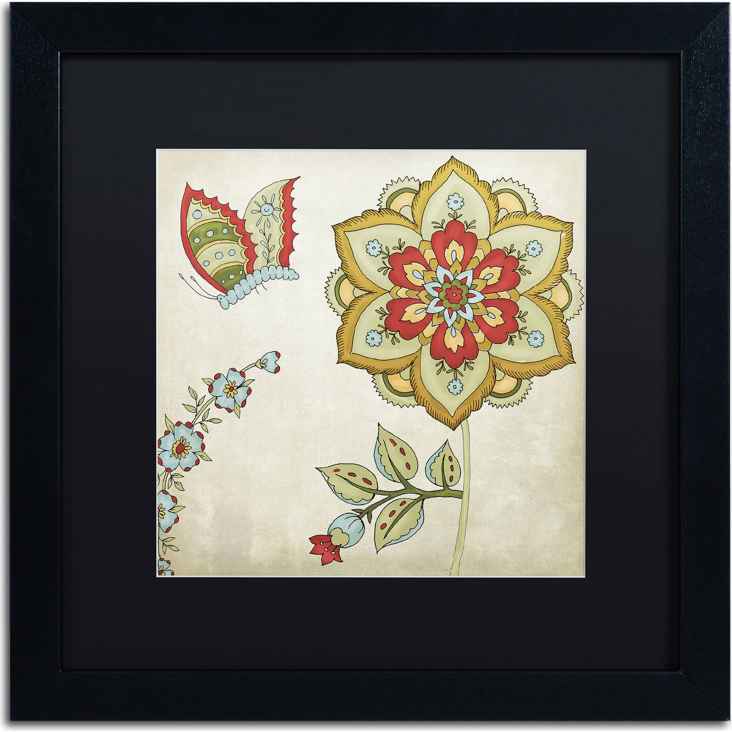 Trademark Fine Art "Sasha I" Canvas Art by Color Bakery, Black Matte, Black Frame
