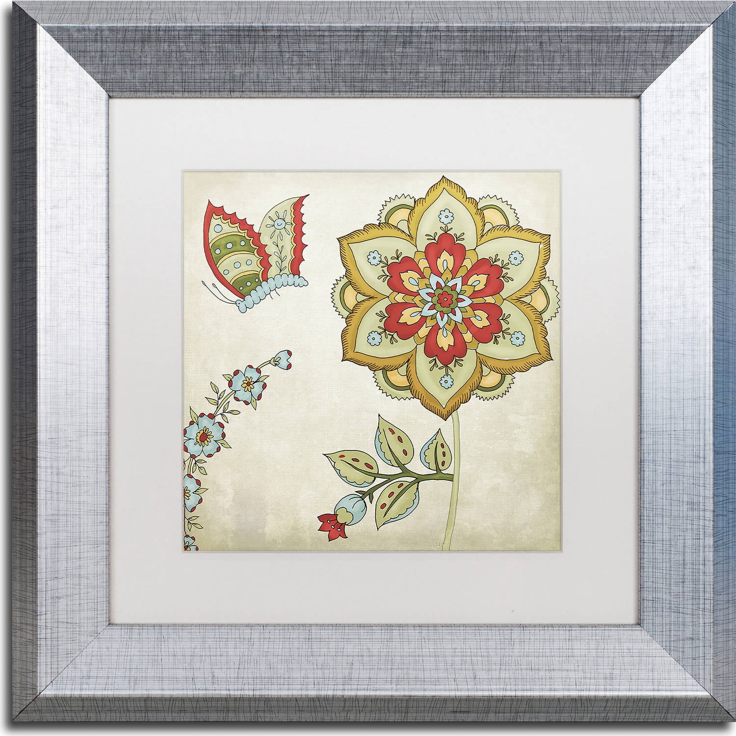 Trademark Fine Art "Sasha I" Canvas Art by Color Bakery, White Matte, Silver Frame