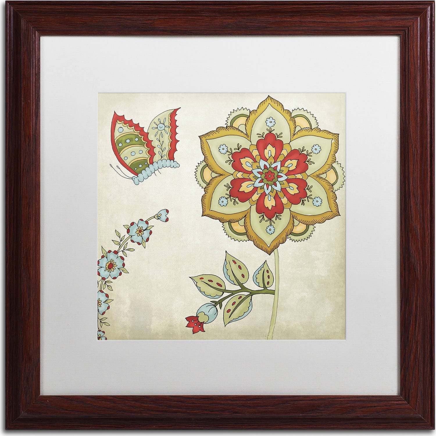 Trademark Fine Art "Sasha I" Canvas Art by Color Bakery, White Matte, Wood Frame