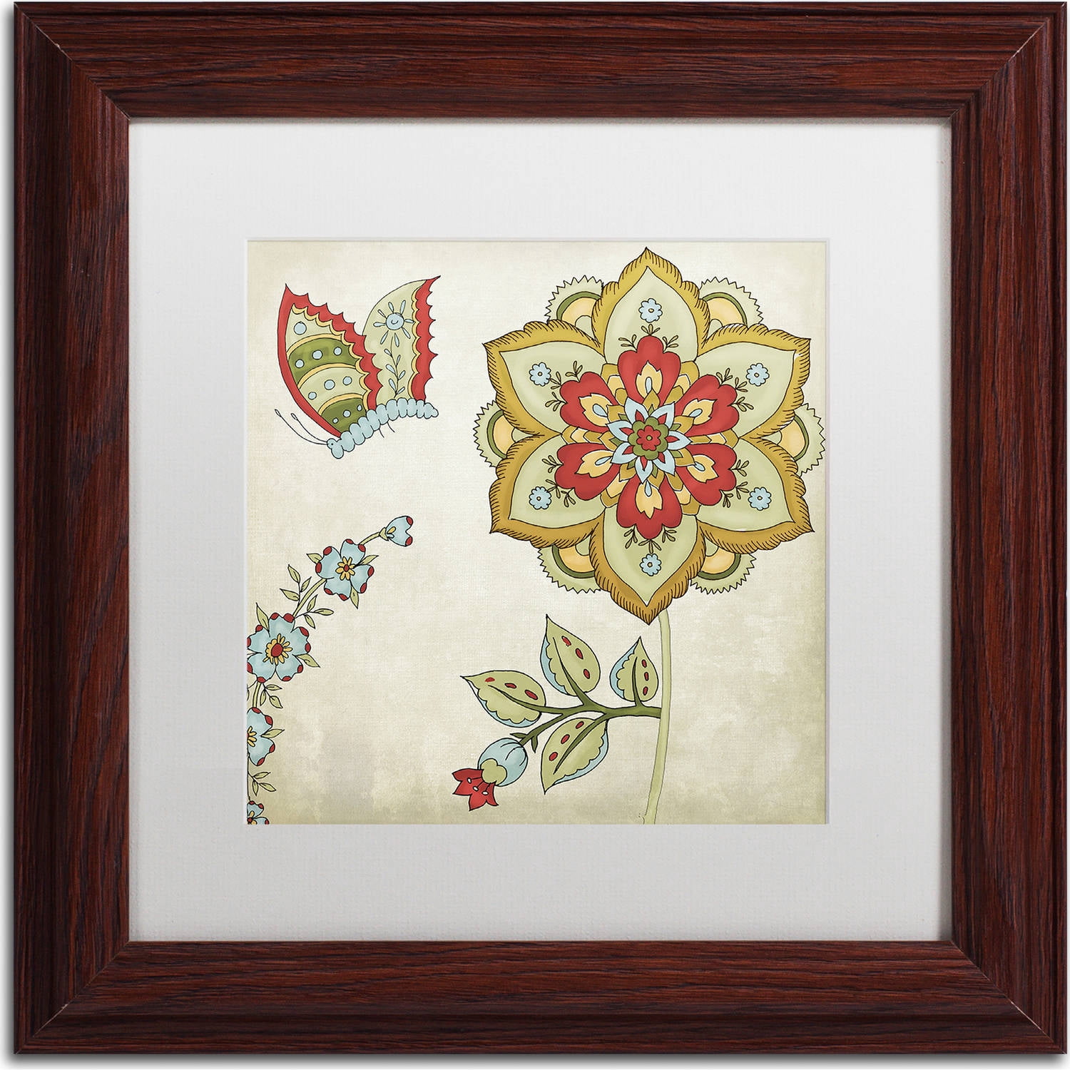 Trademark Fine Art "Sasha I" Canvas Art by Color Bakery, White Matte, Wood Frame