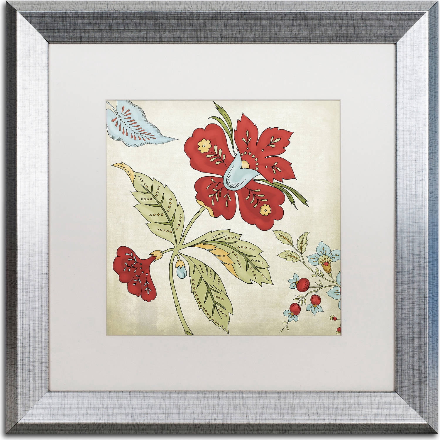 Trademark Fine Art "Sasha II" Canvas Art by Color Bakery, White Matte, Silver Frame