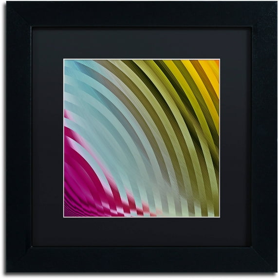 Trademark Fine Art "Satin I" Canvas Art by Color Bakery Black Matte, Black Frame