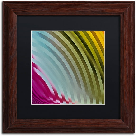 Trademark Fine Art "Satin I" Canvas Art by Color Bakery Black Matte, Wood Frame