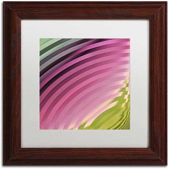 Trademark Fine Art "Satin II" Canvas Art by Color Bakery White Matte, Wood Frame
