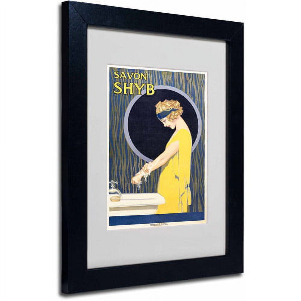 Trademark Fine Art "Savon S H Y B," Black Frame