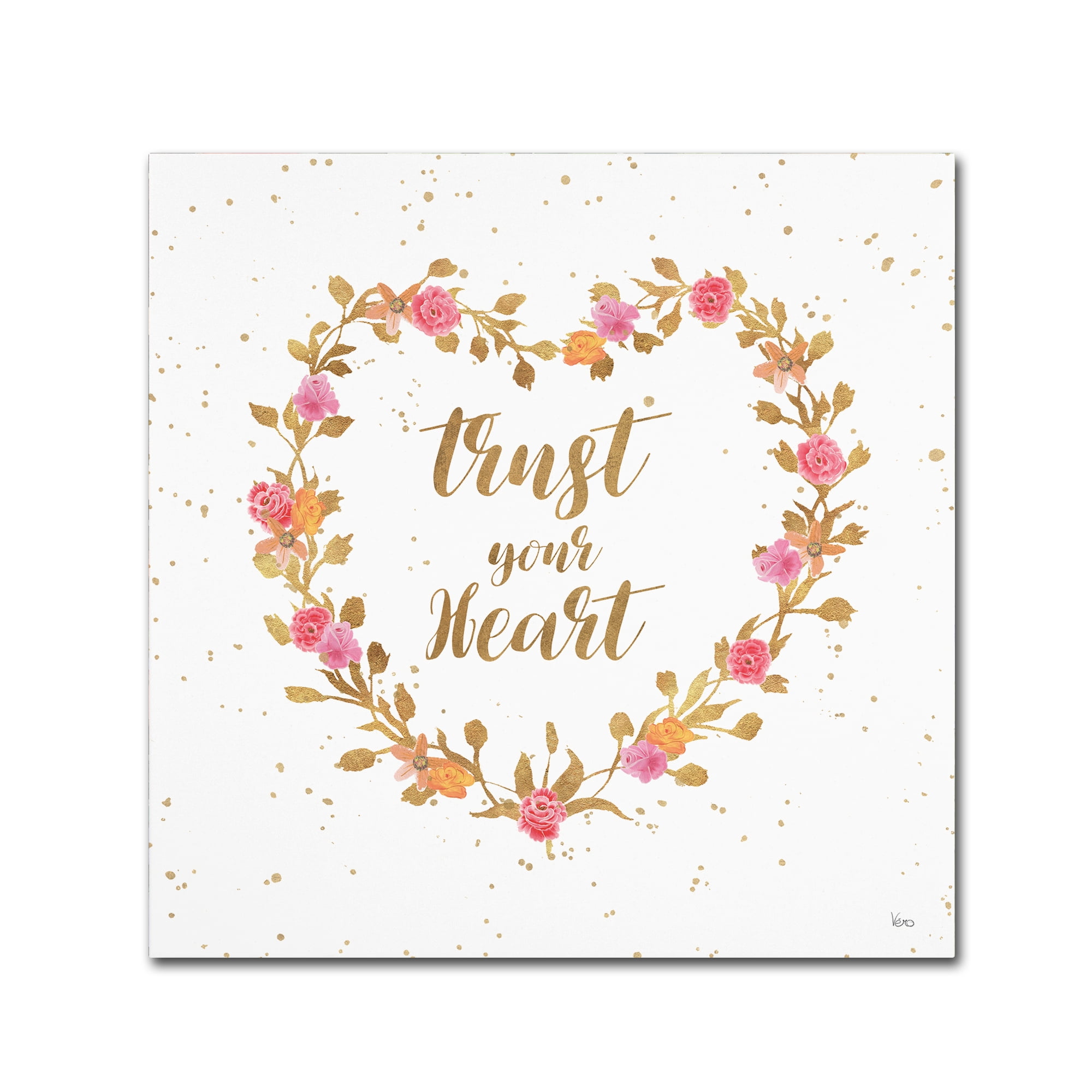 Trademark Fine Art 'Say it Simply II' Canvas Art by Veronique Charron