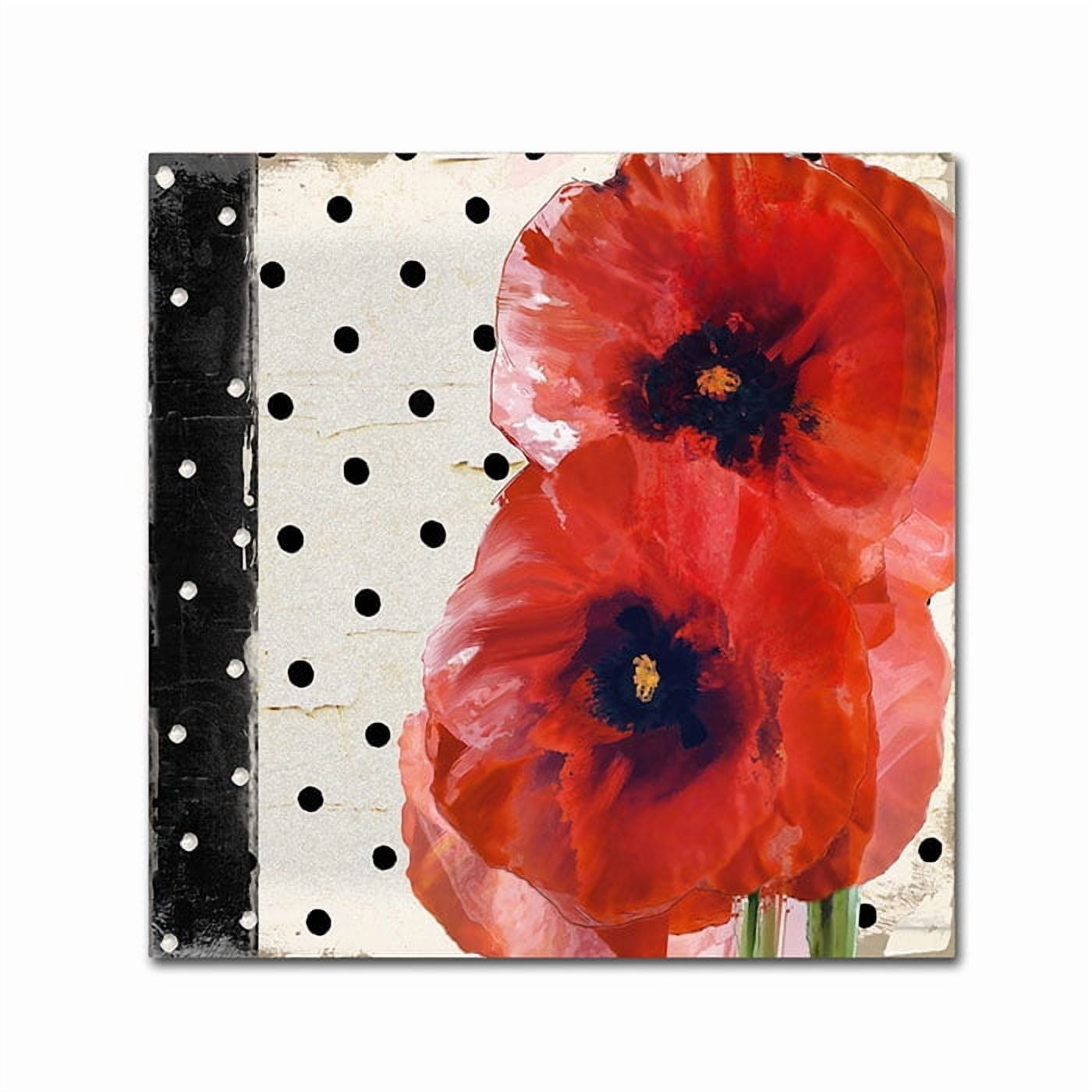 Trademark Fine Art "Scarlet Poppies I" Canvas Art by Color Bakery