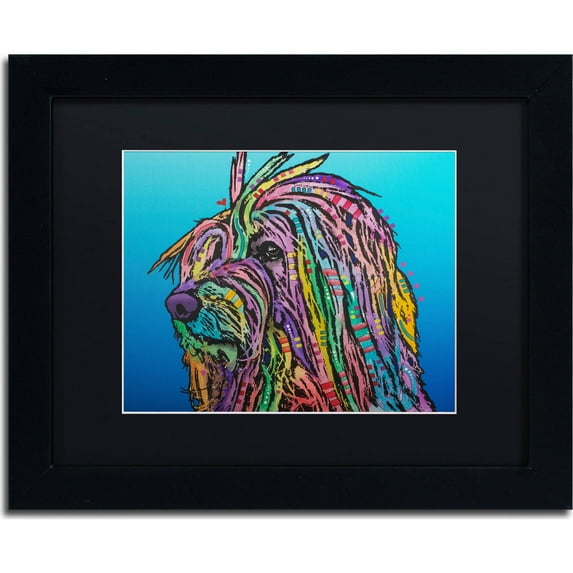 Trademark Fine Art "Scarlett" Canvas Art by Dean Russo, Black Matte, Black Frame