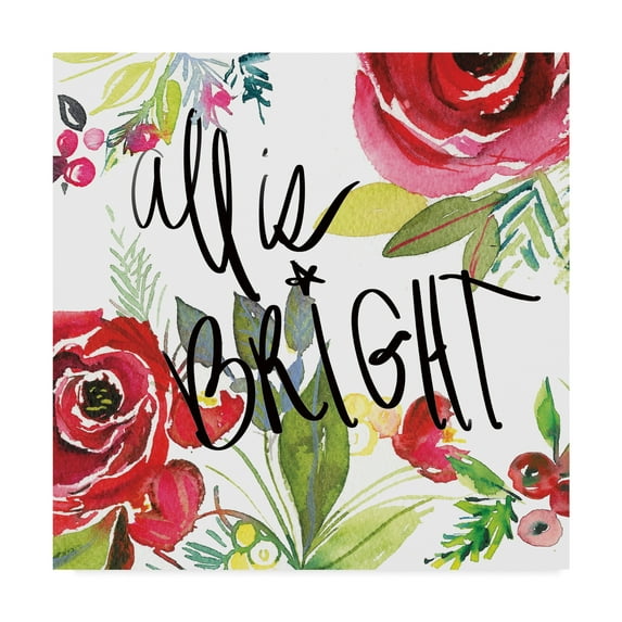 Trademark Fine Art 'Scarlett O Christmas II' Canvas Art by Kristy Rice