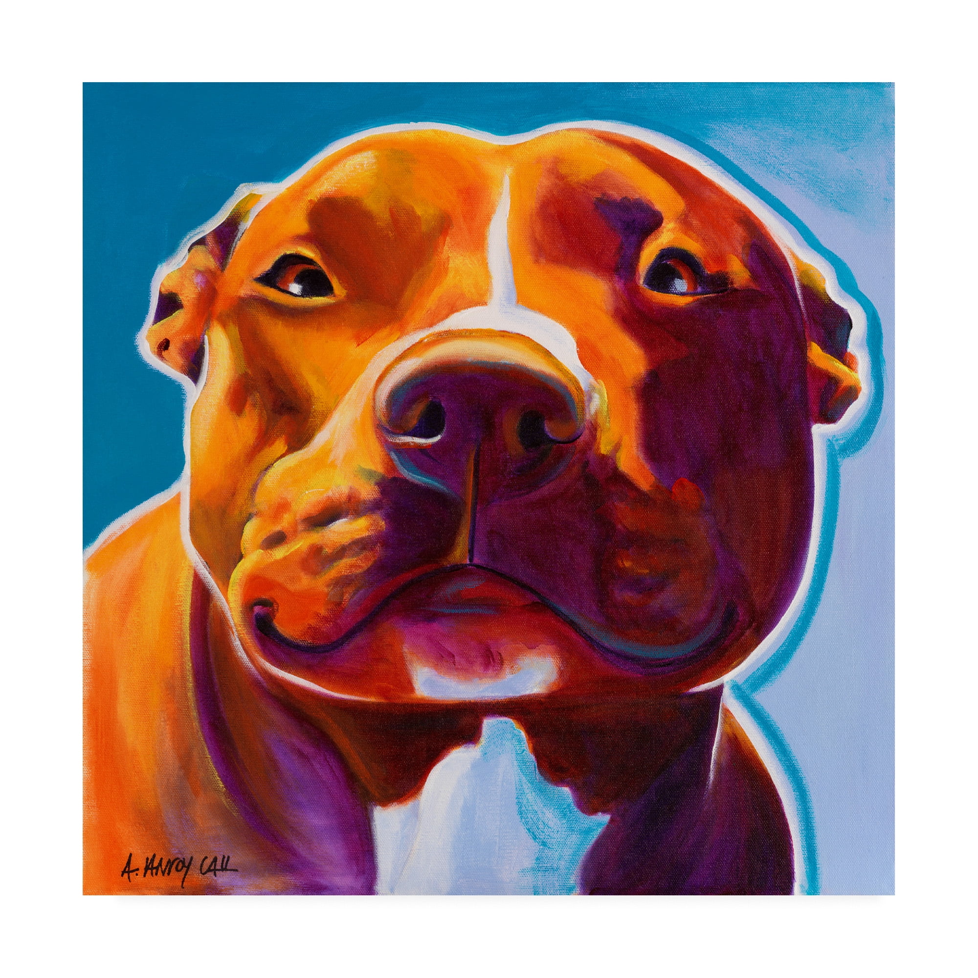 Trademark Fine Art 'Scarlett Pet Dog' Canvas Art by DawgArt