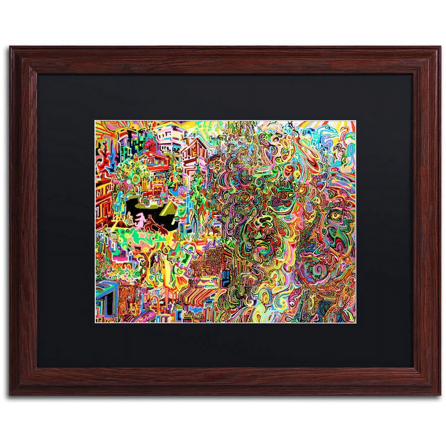 Trademark Fine Art "Scenes Of Vancouver" Canvas Art by Josh Byer, Black Matte, Wood Frame