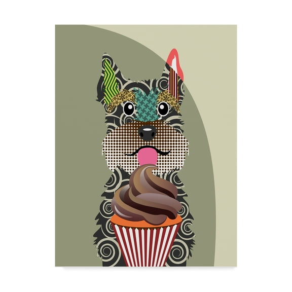 Trademark Fine Art 'Schnauzer' Canvas Art by Lanre Adefioye