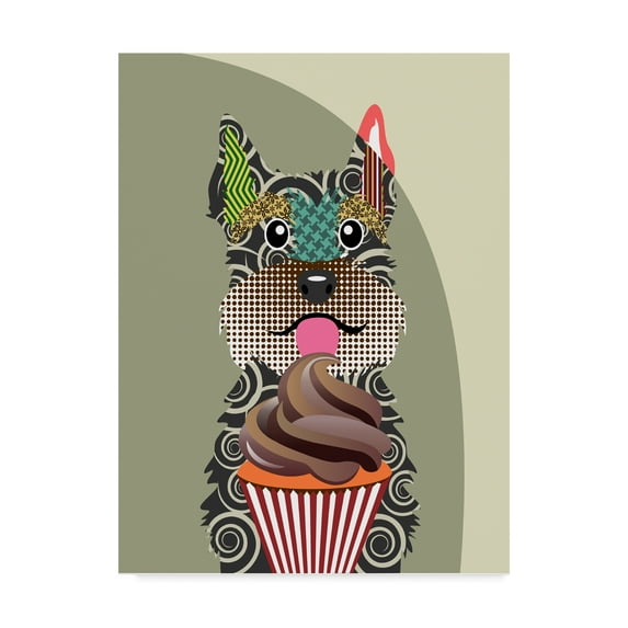 Trademark Fine Art 'Schnauzer' Canvas Art by Lanre Adefioye